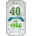 Kartka dla urodzonych w 1986 roku na 40 urodziny PM450