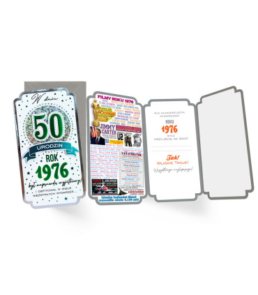 Kartka z okazji 50 urodzin dla urodzonych w 1976 roku PM452