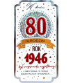 Kartka dla urodzonych w 1946 roku na 80 urodziny PM455