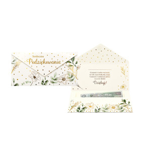 Koperta upominkowa na prezent z Podziękowaniami PCKOP43