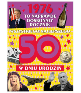 Kartka na 50 urodziny dla urodzonych w 1976 r V132