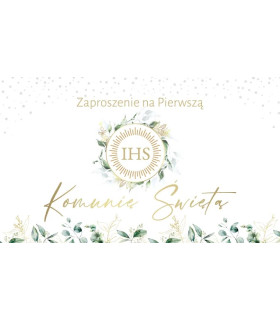 Zaproszenia Komunijne z kopertami mix 10 szt. ASZP84