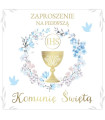 Zaproszenie na Komunię od Chłopczyka mix 10 szt. ASZP98