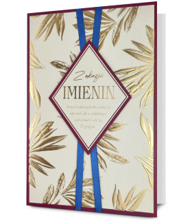 Kartka imieninowa z życzeniami elegancka HM3393