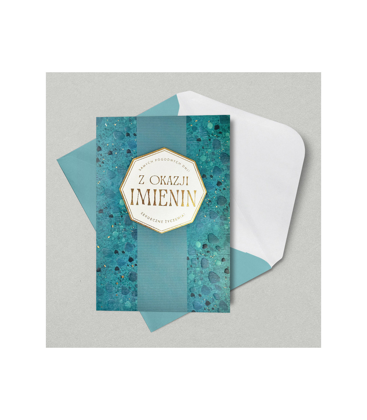Kartka na Imieniny z życzeniami, elegancka HM3391