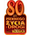 Kartka z okazji 80 urodzin z super życzeniami SH23