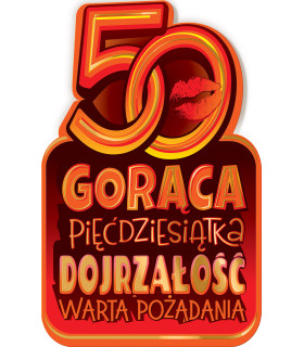 Kartka z okazji 50 urodzin z super życzeniami dla Kobiety SH18
