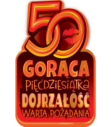 Kartka z okazji 50 urodzin z super życzeniami dla Kobiety SH18