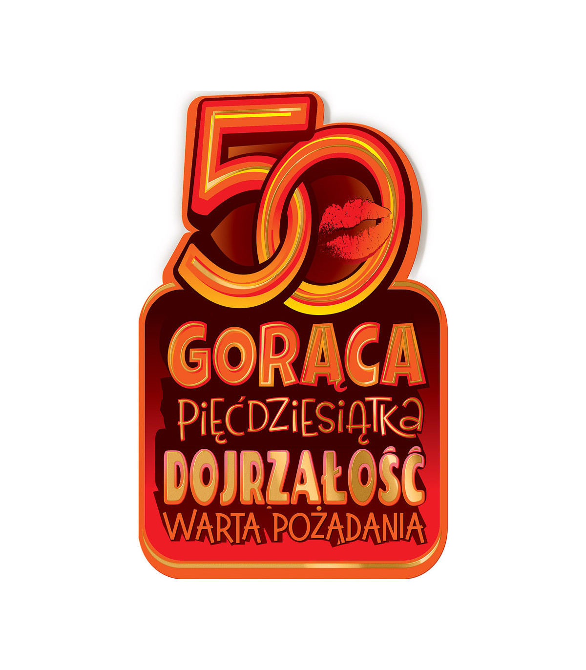 Kartka z okazji 50 urodzin z super życzeniami dla Kobiety SH18