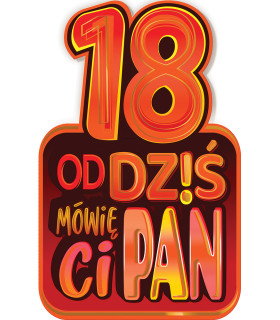 Kartka urodzinowa na osiemnastkę, dla chłopaka SH15