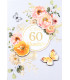 Kartka na 60 urodziny zdobiona perełkami M1067