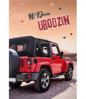 Kartka na urodziny dla Podróżnika extra życzenia 7M113