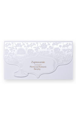 Zaproszenia komunijne zestaw 10 szt ZK5510A