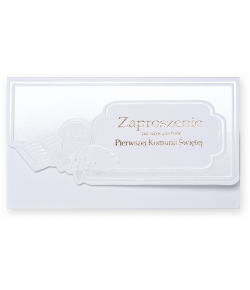 Zaproszenie komunijne zestaw 10 szt ZK5510D