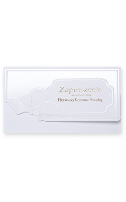 Zaproszenie komunijne zestaw 10 szt ZK5510D
