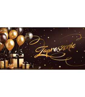 Zaproszenia na event, party, uniwersalne zestaw 10 szt. ZAB202