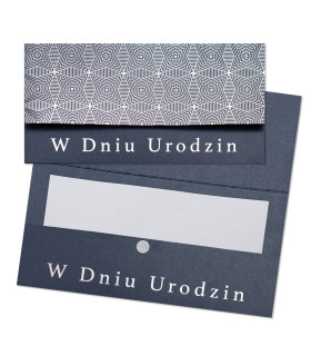 Koperta ozdobna na prezent urodzinowy pieniądze, bilety, bony MK3