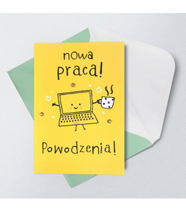 Kartka z życzeniami Powodzenia w Nowej Pracy HM3203