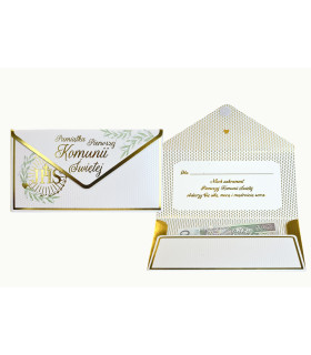 Koperta etui na prezent komunijny pieniądze PCKOP46