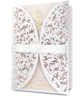 Pamiątka Komunijna dla dziewczynki ażurowa HM1176K