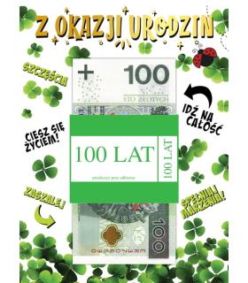 Kartka urodzinowa z miejscem na pieniądze, zabawna Money4