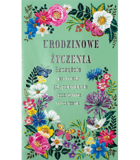 Kartka urodzinowa z optymistycznymi życzeniami 15A6599B