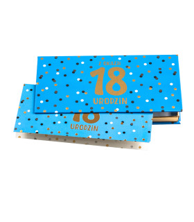 Pudełko na prezent na osiemnastkę banknoty, karty, kasę PDBOX9