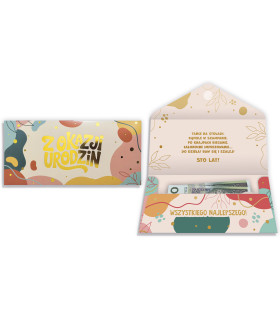 Koperta ozdobna na upominek pieniądze, banknoty PDKOP4