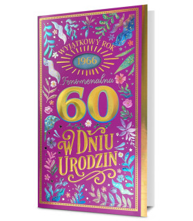 Kartka na 60 urodziny dla Kobiety urodzonej w 1966 roku HM3618