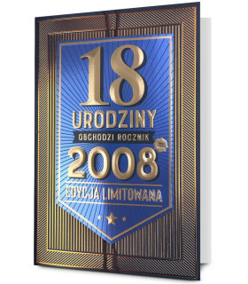 Kartka na 18 urodziny dla Chłopaka urodzonego w 2008 roku HM3626