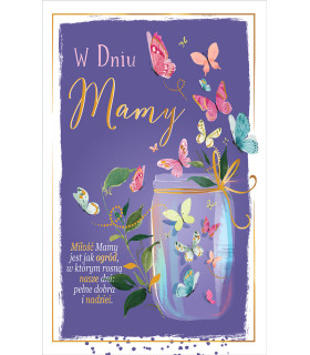 Kartka z życzeniami dla Mamy w dniu jej święta U167