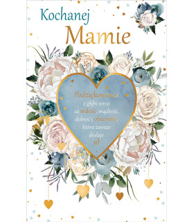 Kartka dla ukochanej Mamy z podziękowaniami U171