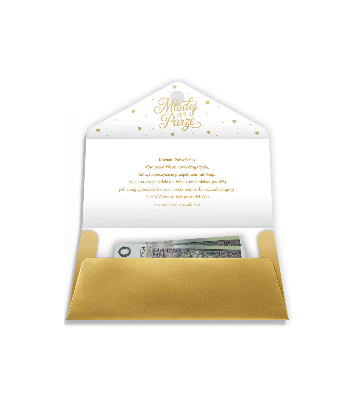 Koperta na prezent ślubny banknoty, karty, vouchery PDKOP19