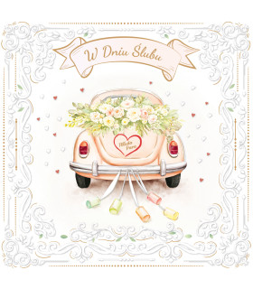 Kartka na ślub, wesele z super życzeniami KWB2