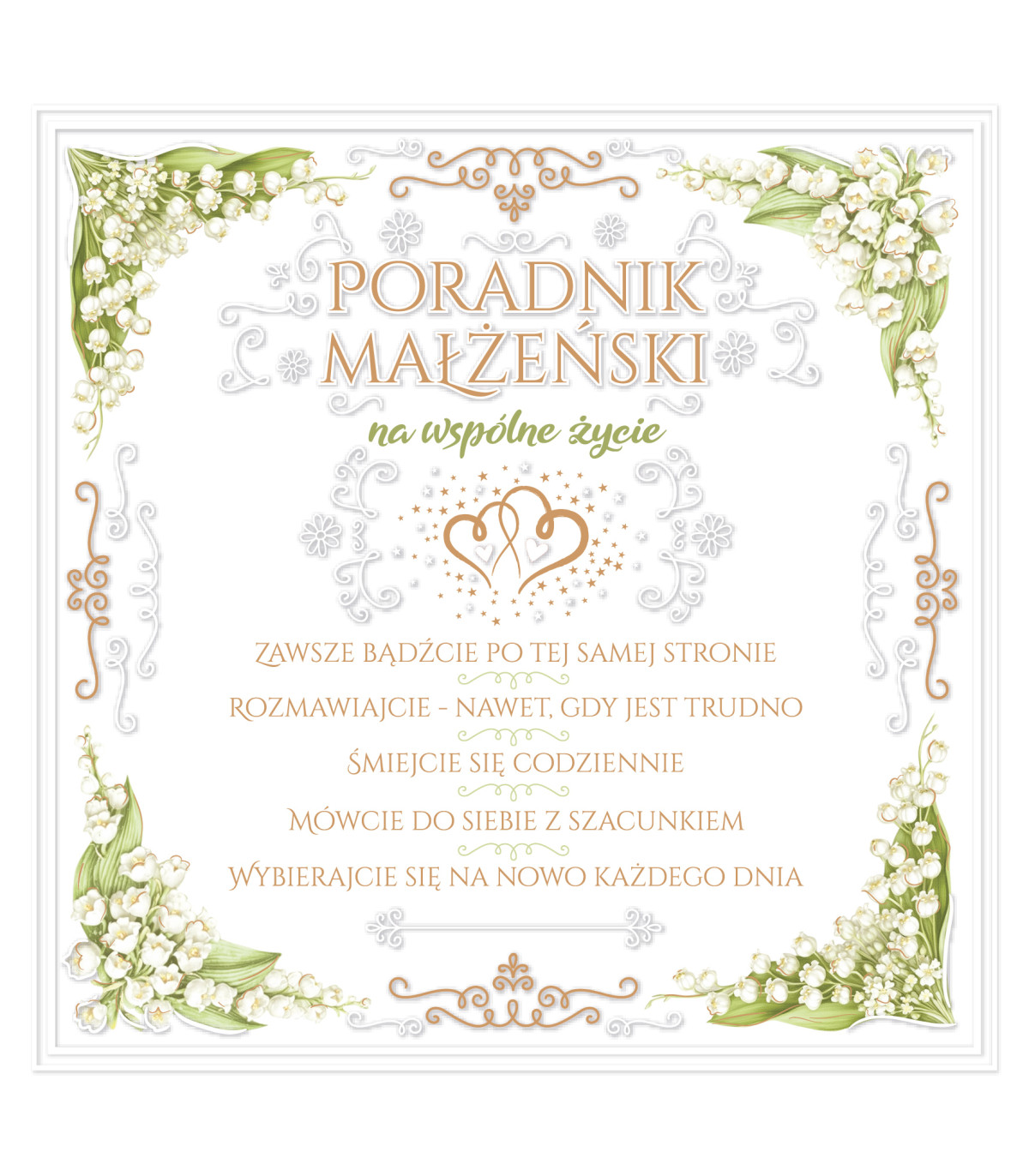 Kartka na ślub Poradnik Małżeński dla Nowożeńców KWB6