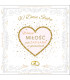 Kartka ślubna z życzeniami, delikatnie zdobiona KWB3