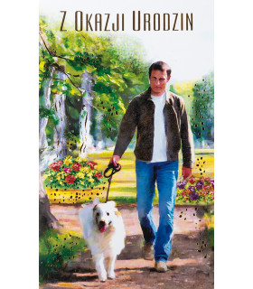 Kartka na Urodziny dla Mężczyzny, Kolegi, Przyjaciela A1040B