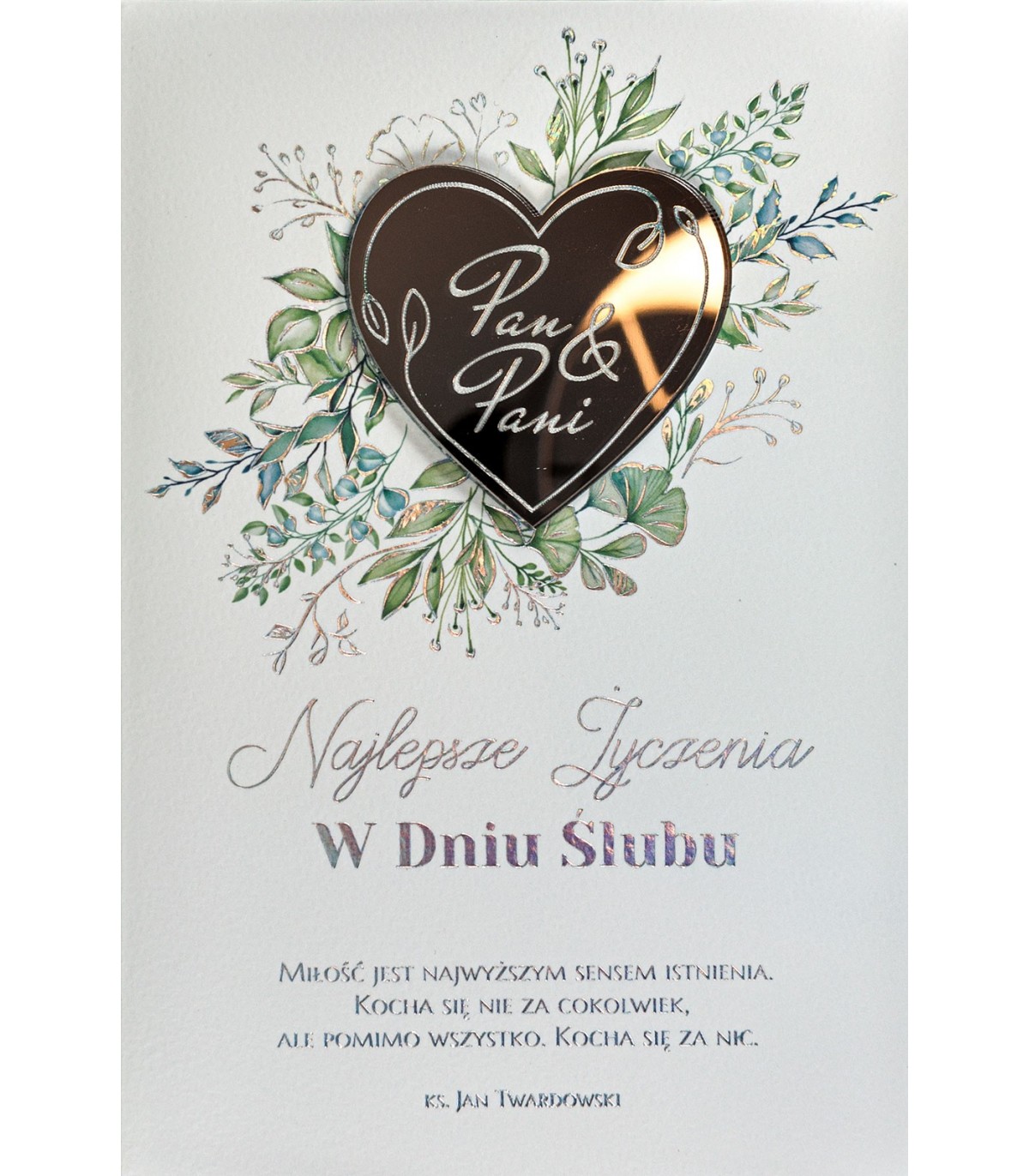 Piękna Kartka z mottem na ślub LUXDG2