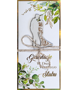 Kartka ślubna z życzeniami LUXDG9