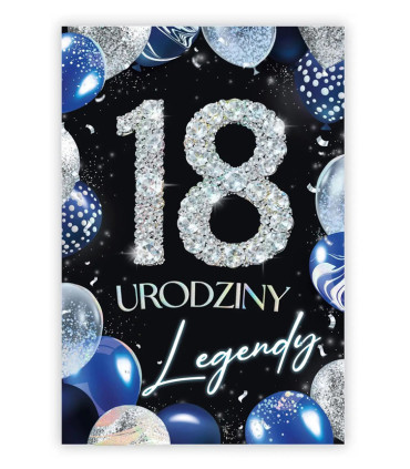 Kartka na 18 urodziny z życzeniami dla Chłopaka KZKB21