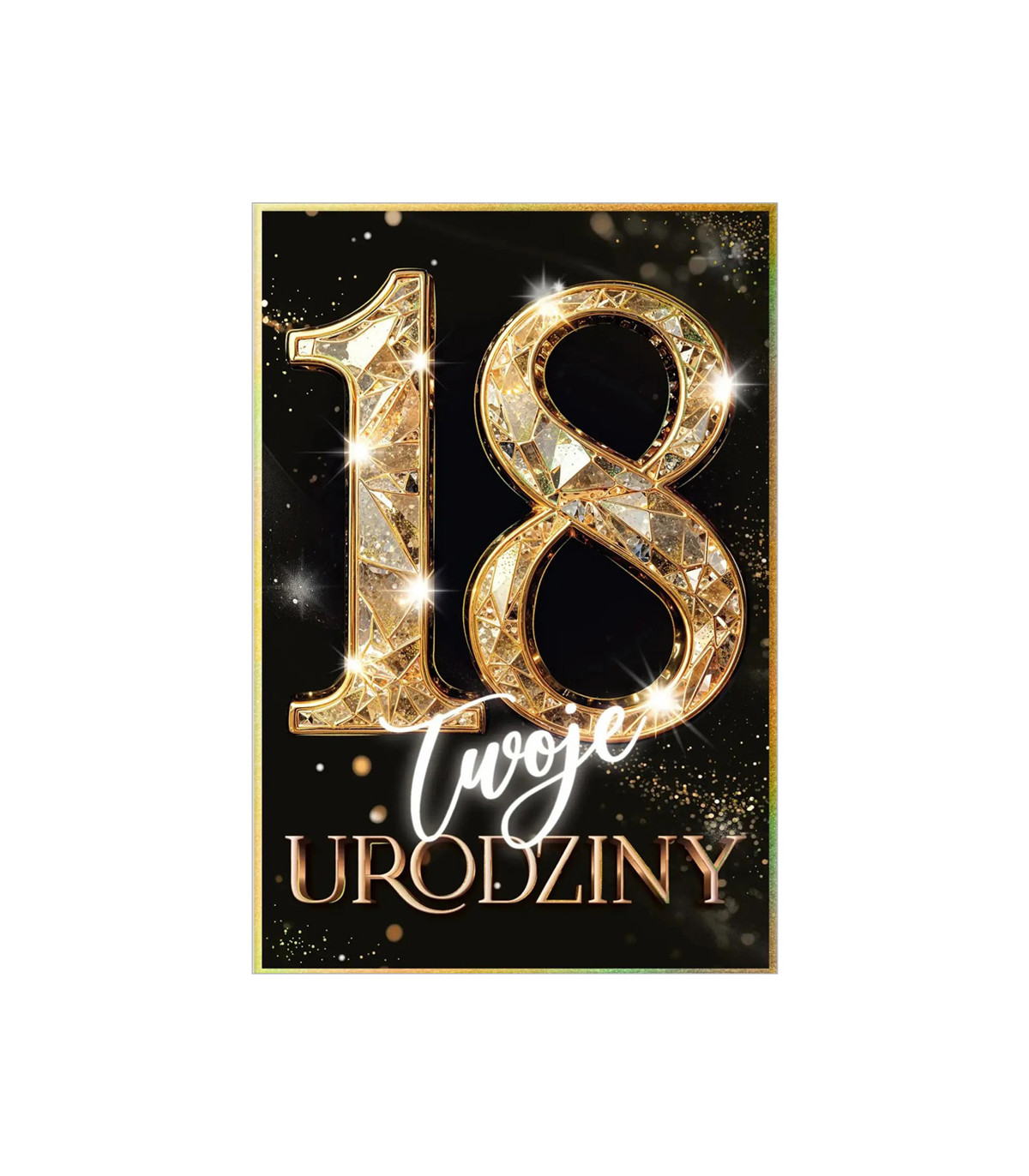 Kartka z okazji 18 urodzin pięknie zdobiona KZKB20