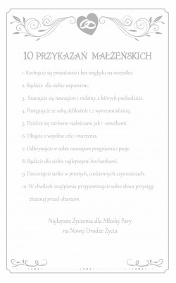 Kartka na ślub, Poradnik Małżeński dla Nowożeńców SAB15