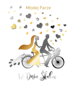 Kartka na ślub dla Nowożeńców GM742
