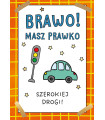 Kartka Gratulacje za zdany egzamin na prawo jazdy PR598