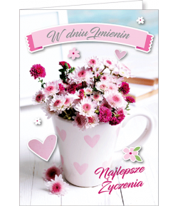 Kartka imieninowa delikatna GM445