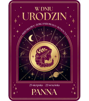 Kartka urodzinowa dla urodzonych pod znakiem Panny DK1446
