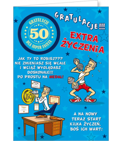 Kartka na 50 urodziny Party02