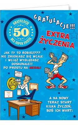 Kartka na 50 urodziny Party02