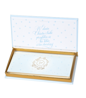 Pudełko etui ozdobne na banknoty, prezent na Chrzciny PDBOX15