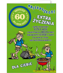 Kartka na 60 urodziny Party04